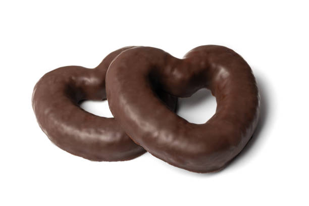 istock Chocolate Gingerbread Isolated, Heart Shaped Pryanik 1399232422