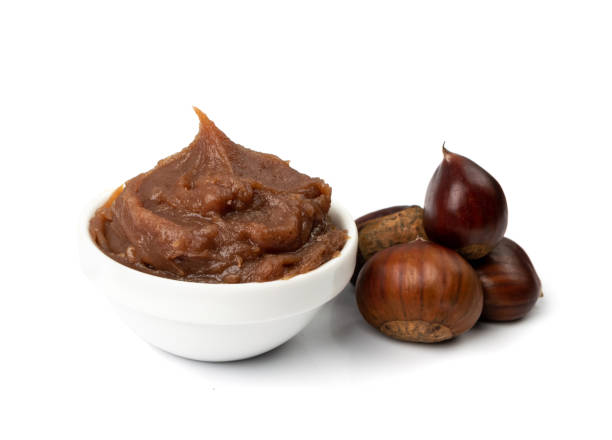 istock Chestnut Puree Isolated, Marrons Cream, Spread, Jam 1399232429