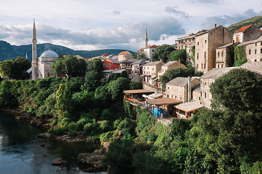 Mostar old town in Bosnia Herzegovina