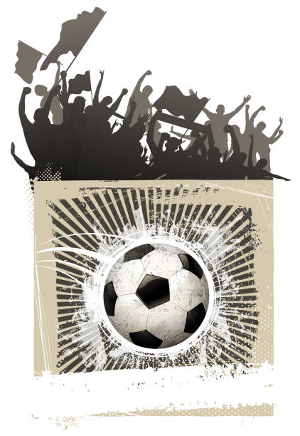 drawing of vector soccer final fun sign. Created by illustrator CS6. This file of transparent.