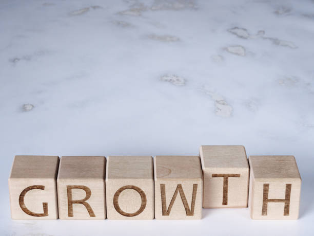 istock Text GROWTH written on wooden blocks as business concept. 1399236847