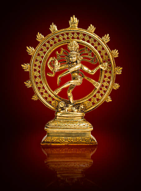 шива design - shiva hindu god statue dancing стоковые фото и изображения