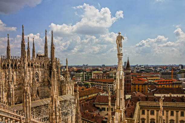 istock Milan city panoramic view, Italy, Lombardy 1399245908