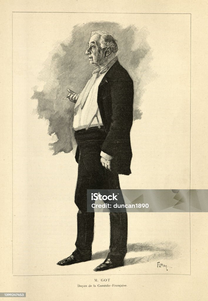 François Jules Edmond Got Französischer Theaterschauspieler Komiker Und