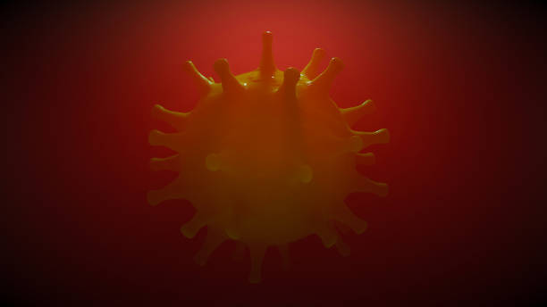 CGI depiction of an abstract, spiky spherical object with organic, alien-like qualities. The spikes transition between soft hues of red, yellow, and blue, set against a dark gradient background. The design evokes concepts of the unreal, unfamiliar, and otherworldly forms, blending organic aesthetics with a surreal composition.
