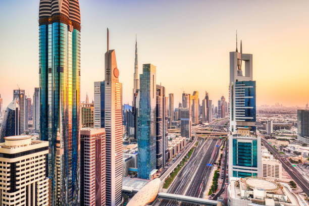 istock Dubai Skyline at Sunset, United Arab Emirates 1399252543