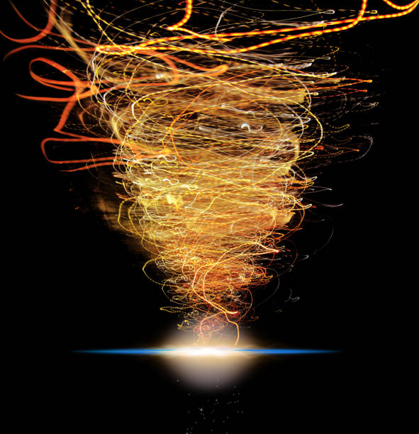 istock Vitality and power concept of exploding abstract lights in black 1399253090