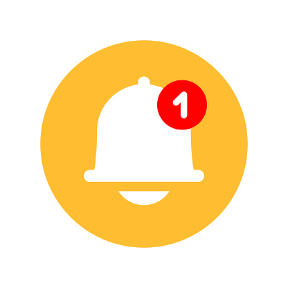 Notification Bell Push Button Icon