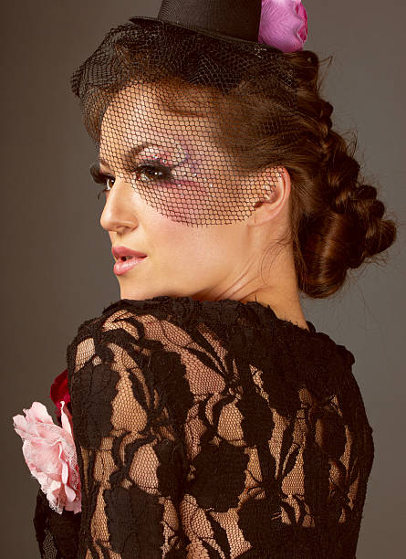 istock Pretty woman with small hat 139926989