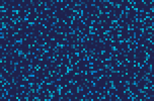 Water pixel summer modern dark blue background.