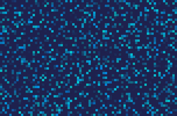 Modern Pixel Abstract Background vector art illustration