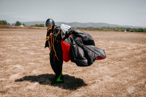 Image of a man parachutist