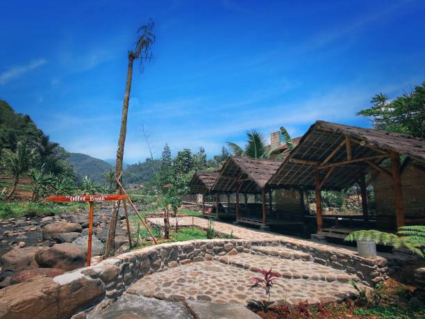 istock Row of huts by the river 1399280022