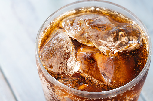 Coke in a glass