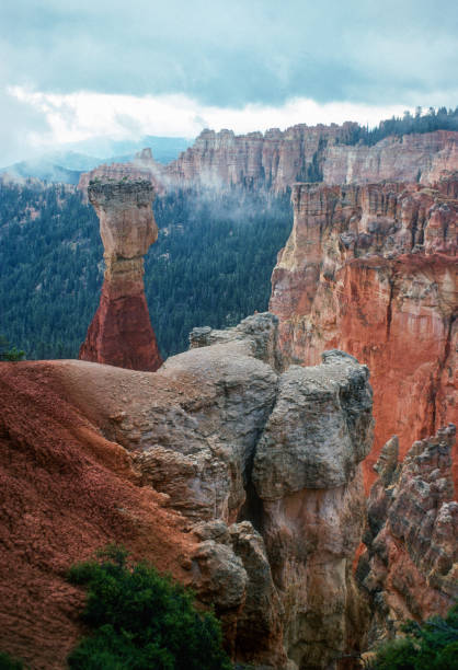 Bryce Canyon National Park - Thor's Hammer & Clouds - 1975