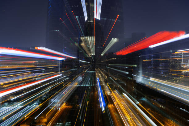 istock Night commercial city modern architecture 1399285350