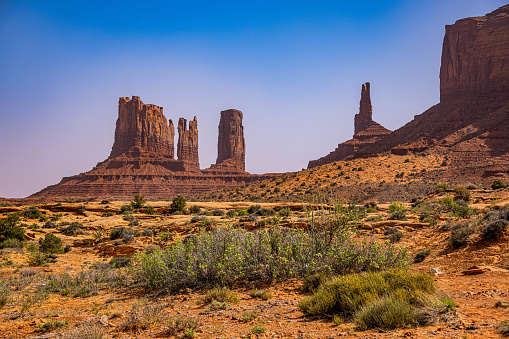 The Stage Coach rock formation in Monument Valley, Navajo Tribal Park, Utah.