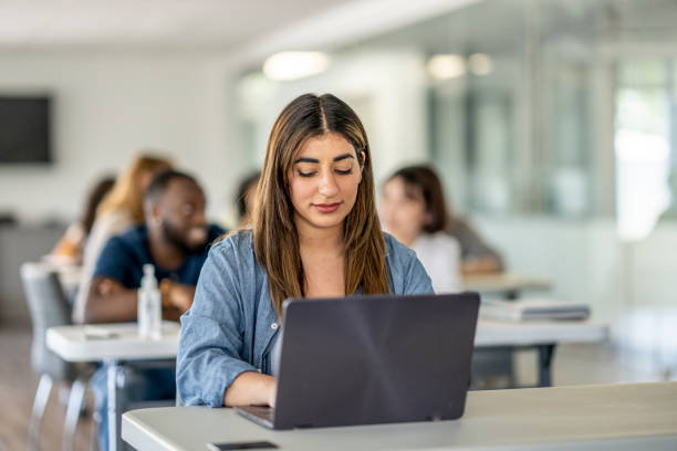 istock European University Student in Class 1399296156