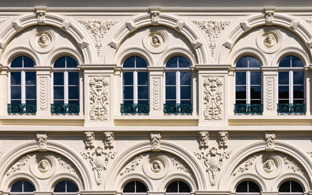istock Facade owith windows of old building 1399307181