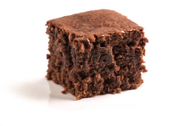 Chocolate brownie dessert stock photo