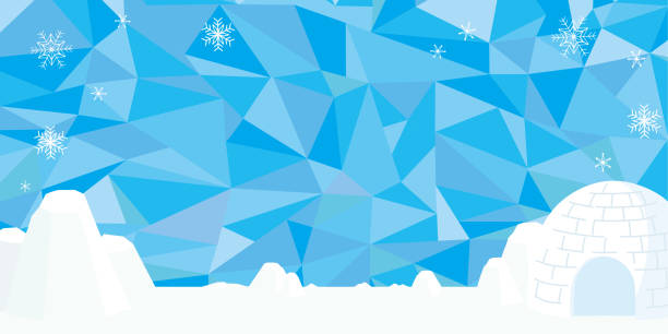 ilustraciones, imágenes clip art, dibujos animados e iconos de stock de ilustración vectorial del paisaje antártico. - icicle ice backgrounds melting