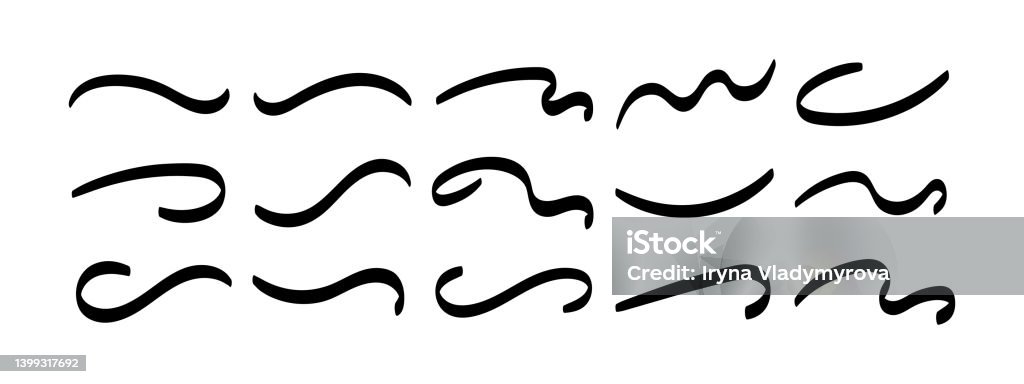 Swoosh Underline Isoleted Vector Stock Illustration - Download Image Now -  Squiggle, Drawing - Activity, Curve - iStock