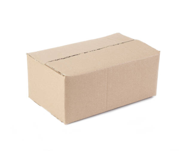 istock Brown paper box isolated on a white background 1399320584