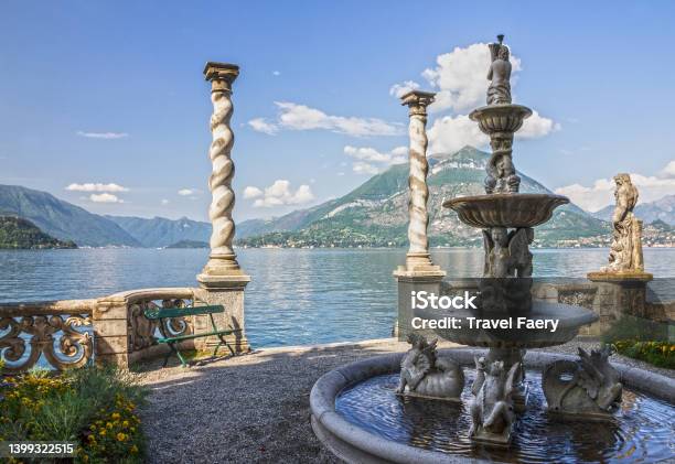 Monastero Villa Varenna Town Como Lake Italy Lombardy Stock Photo - Download Image Now