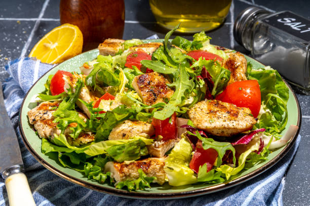 istock Salad with grill chicken breast 1399323711