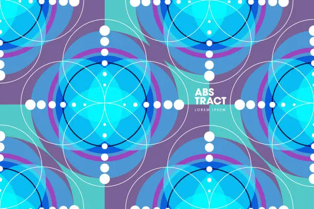 Vector illustration of Abstract Geometric Pattern Artwork.