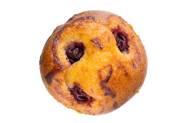 ブルーベリーマフィン絶縁 - muffin blueberry muffin blueberry isolated ストックフォトと画像