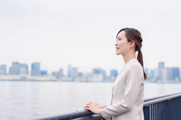 istock A businesswoman walking in the open air 1399329241