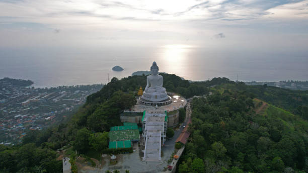 istock Drone view of the Big Buddha, Thailand. 1399334767