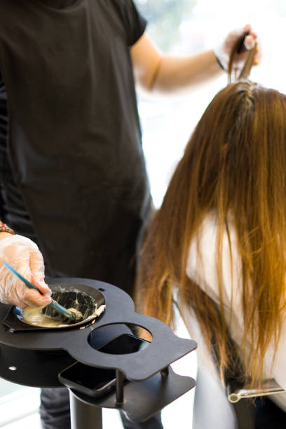 istock Hair coloring at the hair studio 1399336306