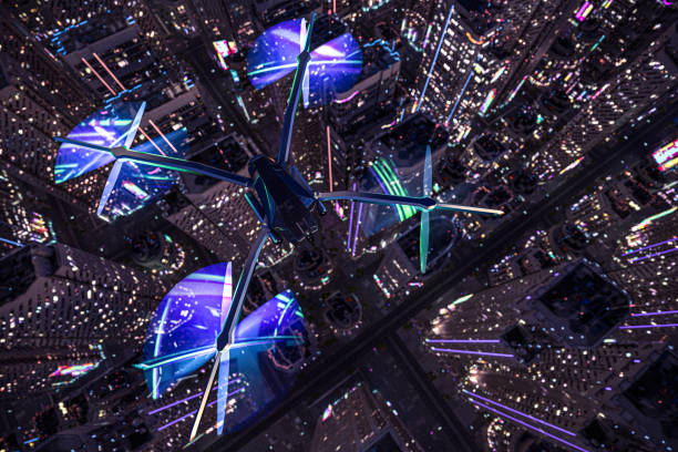 istock Drone fly over the city 1399336489