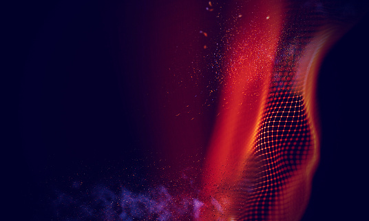 Refinitiv Background Abstract Red Geometrical Background Connection Structure Science ...