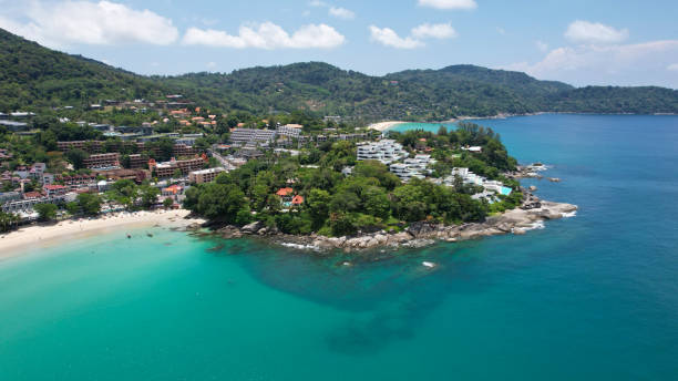 istock Clear water with a rocky Kata beach. 1399344736