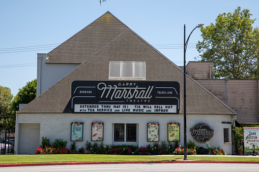 Burbank, California, USA - May 06 2022: Garry Marshall Theatre. Theatre owned by director and writer Garry Marshall that emphasizes new work by emerging artists.