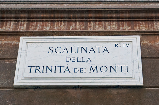 Scalinata di Trinità dei Monti also known as Spanish Steps in Rome, Italy