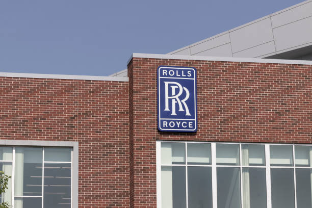 rolls royce purdue technology center аэрокосмическое здание. rolls royce проводит испытания и исследования и разработки в аэрокосмической промышленности. - aerofoil стоковые фото и изображения