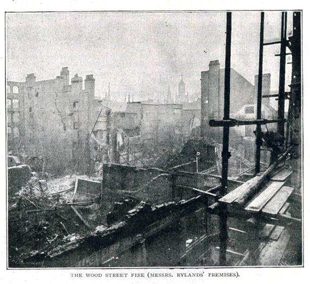 istock The Wood Street Fire in Victoria era 19th Century 1399365798