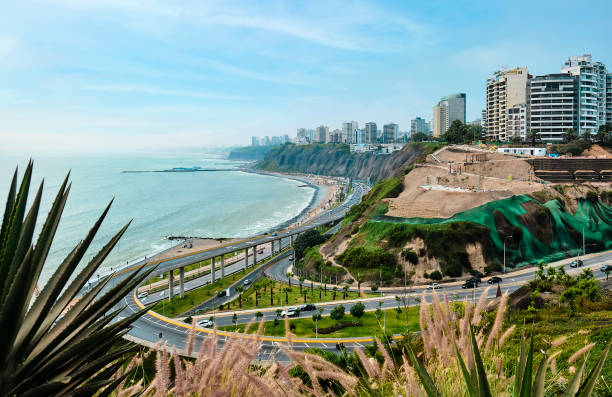 istock Lima, Peru. Road next to the sea. 1399372443