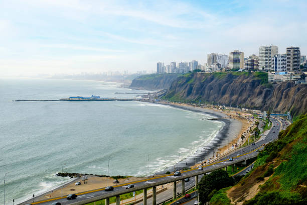 istock Lima, Peru. Road next to the sea. 1399372475