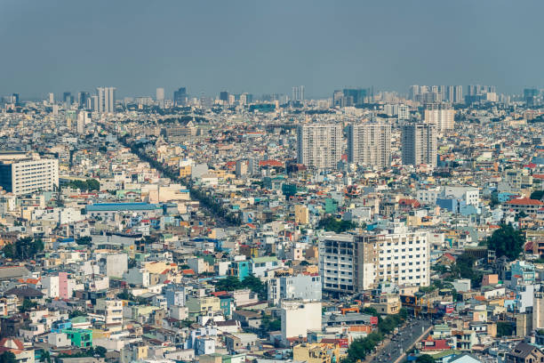 Aerial view of Ho Chi Minh City, Vietnam