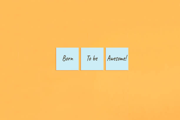istock Motivational quote Born to be awesome 1399373469