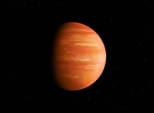 istock Supergiant planet in space with stars. Realistic distant exoplanet. 1399374350