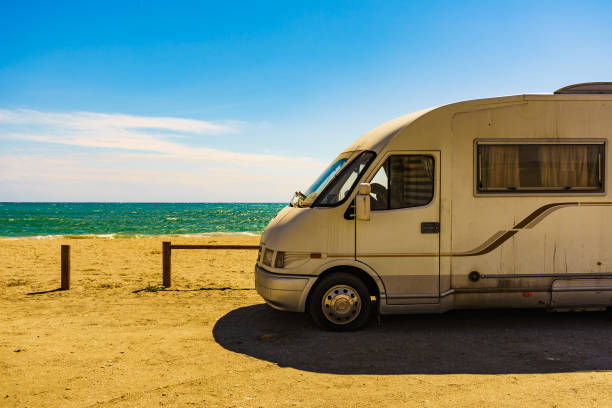 istock Camper car on beach, Andalucia Spain 1399380207