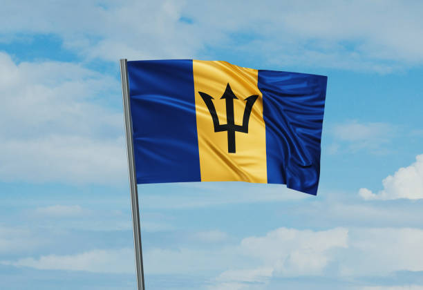 istock Barbados national flag 1399381656