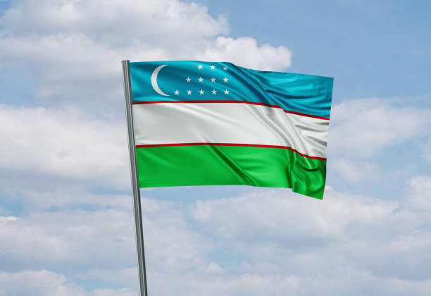 istock Uzbekistan national flag 1399381908