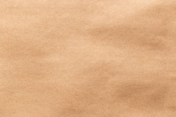 brown paper sheet texture cardboard background. - paper bag fotos imagens e fotografias de stock